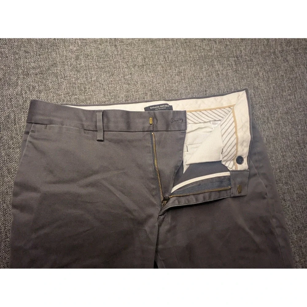 Banana Republic Pants Regular‎ Performance Gray Fulton Chinos Wear Mens 30x30